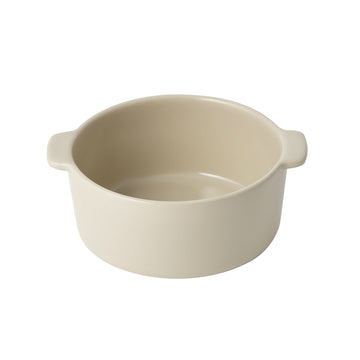 Stoneware Mini Cocotte Bowl (Dia. 6.2") - Gray Beige MUJI