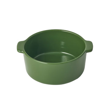 Stoneware Mini Cocotte Bowl (Dia. 6.2") - Green MUJI