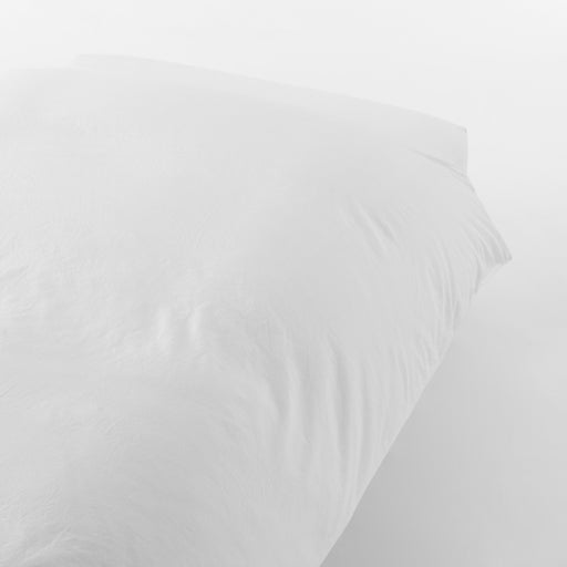 Washed Cotton Duvet Cover Off White MUJI
