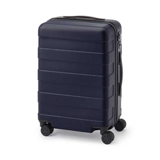Adjustable Handle Hard Shell Suitcase 36L | Carry-On Navy MUJI