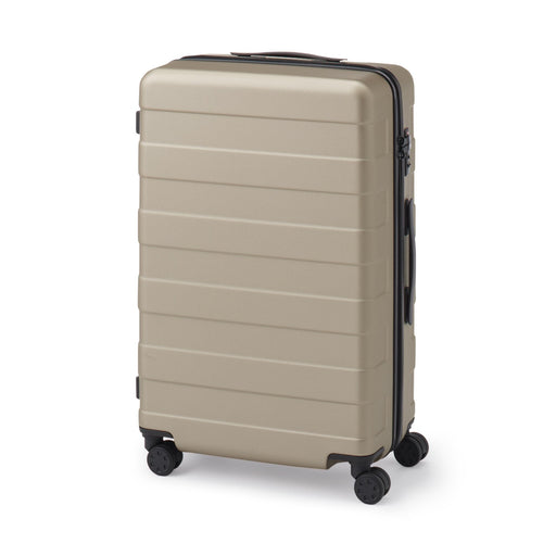 Adjustable Handle Hard Shell Suitcase 63L | Check-In Beige MUJI