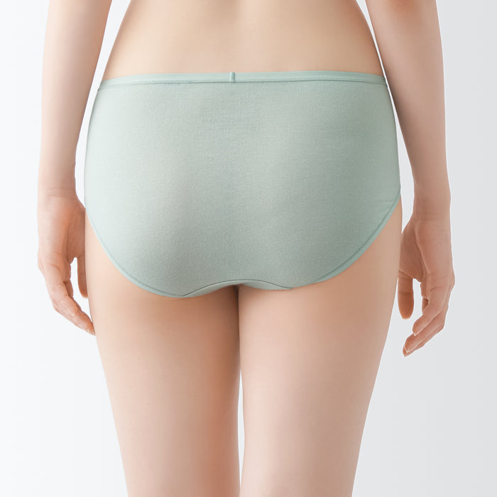 Women Panties Underwear Solid Color Underpants Solid Color Striped Pantys  Underwear Female Comfort-Light Green Panties-M for 40-53KG-1pc