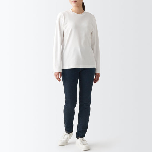 Women's Super Stretch Denim Skinny Pants Dark Navy MUJI