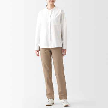 Women's 4-Way Stretch Chino Slim Tapered Pants (L32") MUJI