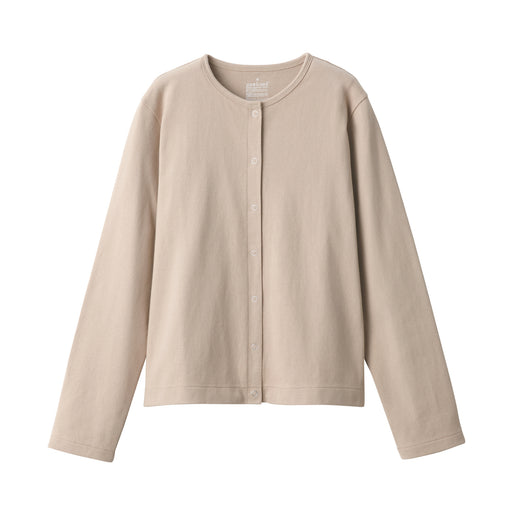 Women's Heavy Weight Cardigan Pale Brown MUJI