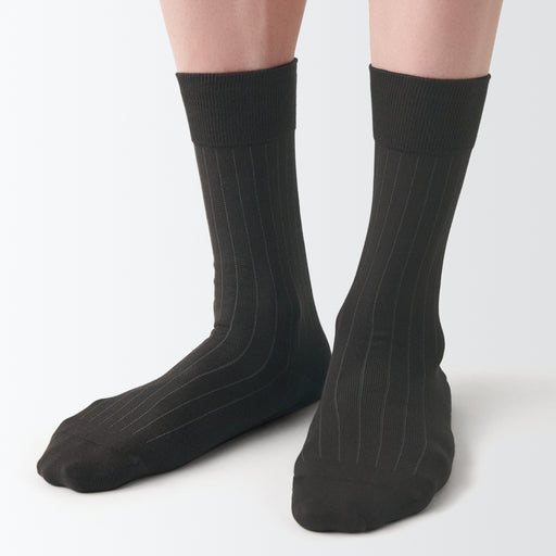 Right Angle Striped Business Socks MUJI