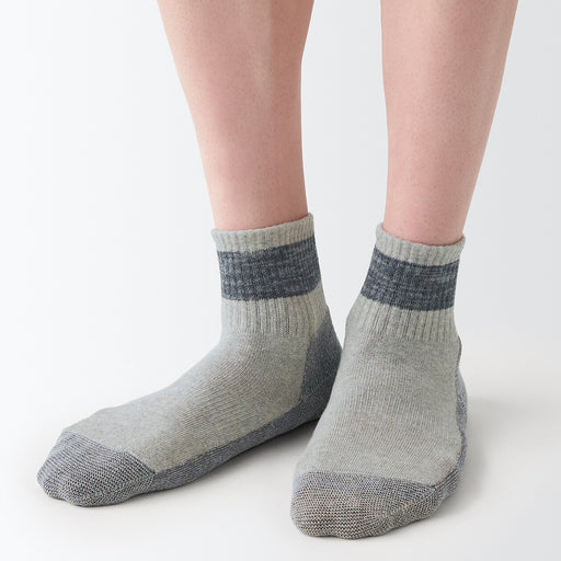 Right Angle Pile Short Socks 23-30cm MUJI