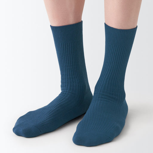 Right Angle Rib Socks 23-30cm MUJI
