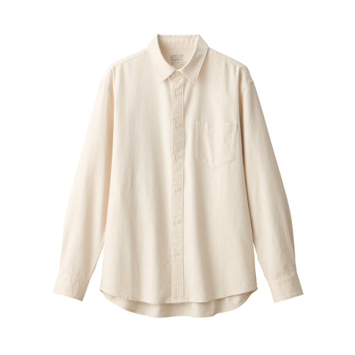 Men's Denim Long Sleeve Shirt Natural MUJI