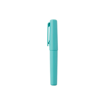 Compact Gel Ink Ballpoint Pen Cap Type 0.5 mm - Cyan MUJI