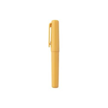 Compact Gel Ink Ballpoint Pen Cap Type 0.5mm - Yellow MUJI
