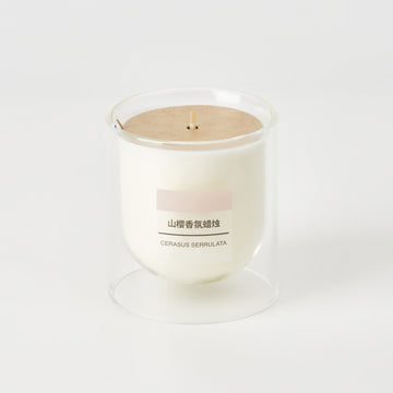 Scented Double Wall Glass Candle - Cherry Blossom MUJI