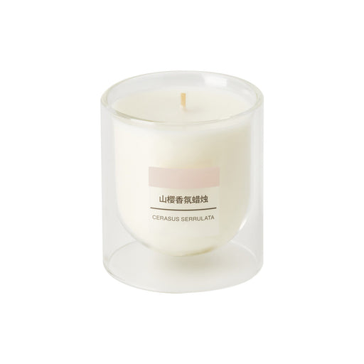 Scented Double Wall Glass Candle - Cherry Blossom MUJI