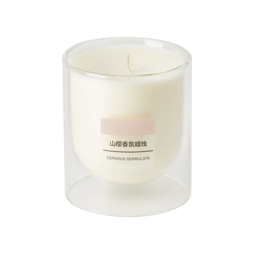 Scented Double Wall Glass Candle - Cherry Blossom MUJI