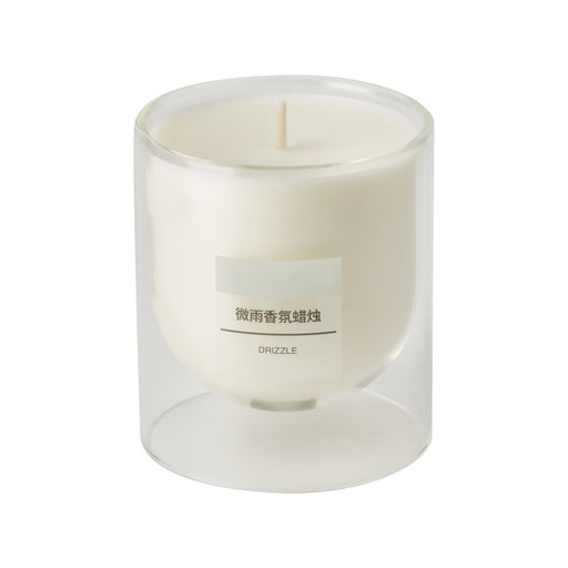 Scented Double Wall Glass Candle - Slight Rain MUJI