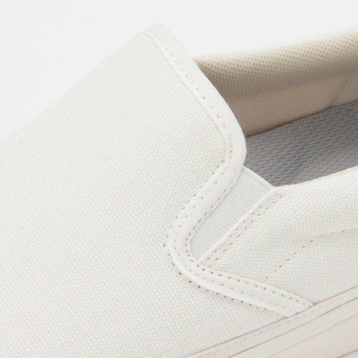 Less Tiring Slip-On Sneakers Off White | MUJI USA