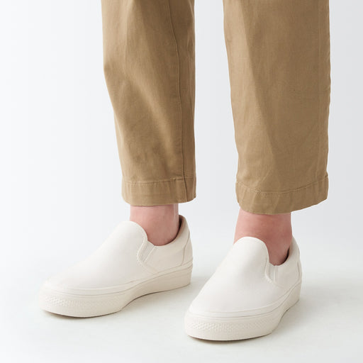 Less Tiring Slip-On Sneakers Off White MUJI