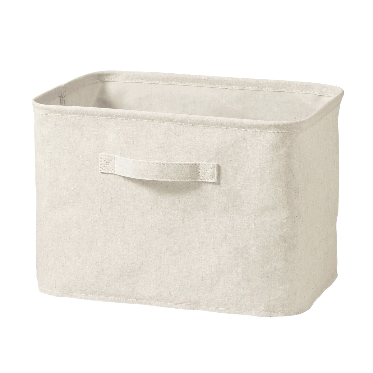 Polyester Linen Soft Box Rectangle Medium | Storage Boxes | MUJI USA