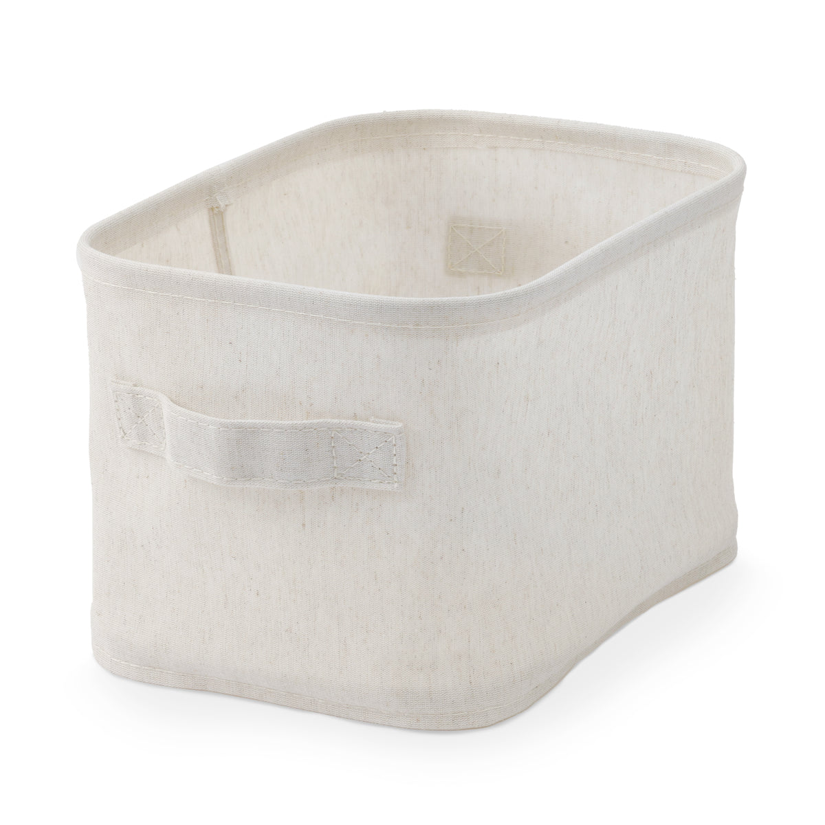 Polyester Linen Soft Box Rectangle Half Small | Boxes | MUJI USA