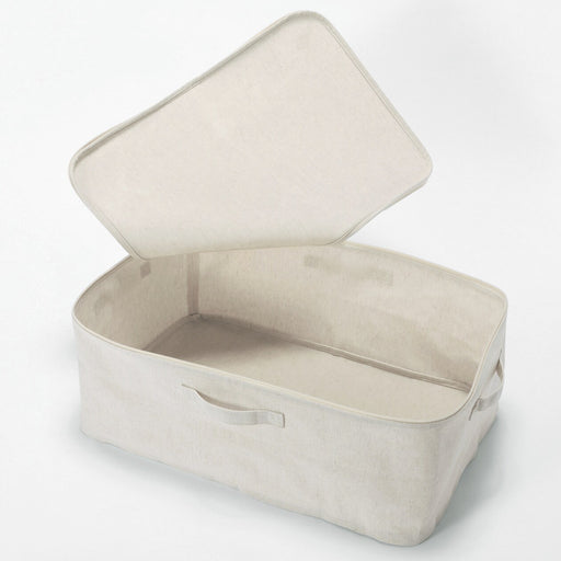 Polyester Linen Soft Box Clothes Case - Large MUJI