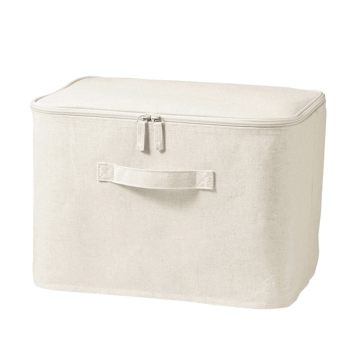 Polyester Linen Soft Box Rectangle with Lid Medium | Boxes | MUJI USA