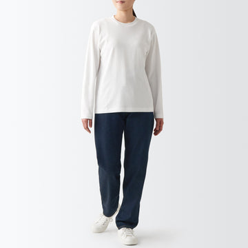 Women's Denim Regular Pants - Dark Navy (L 31inch / 79cm) MUJI
