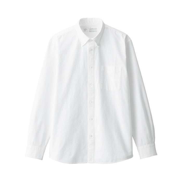 Men's Washed Oxford Button Down Shirt | Spring Shirts | MUJI USA