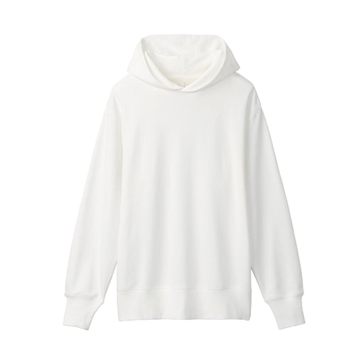 Men's French Terry Pullover Hoodie Off White MUJI