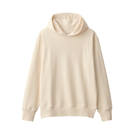 Men's French Terry Pullover Hoodie Natural MUJI