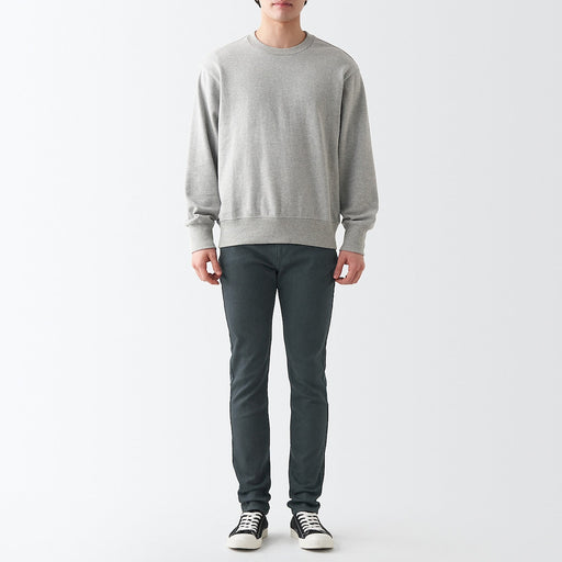 Men's Super Stretch Denim Skinny Pants Charcoal Gray (L30") MUJI