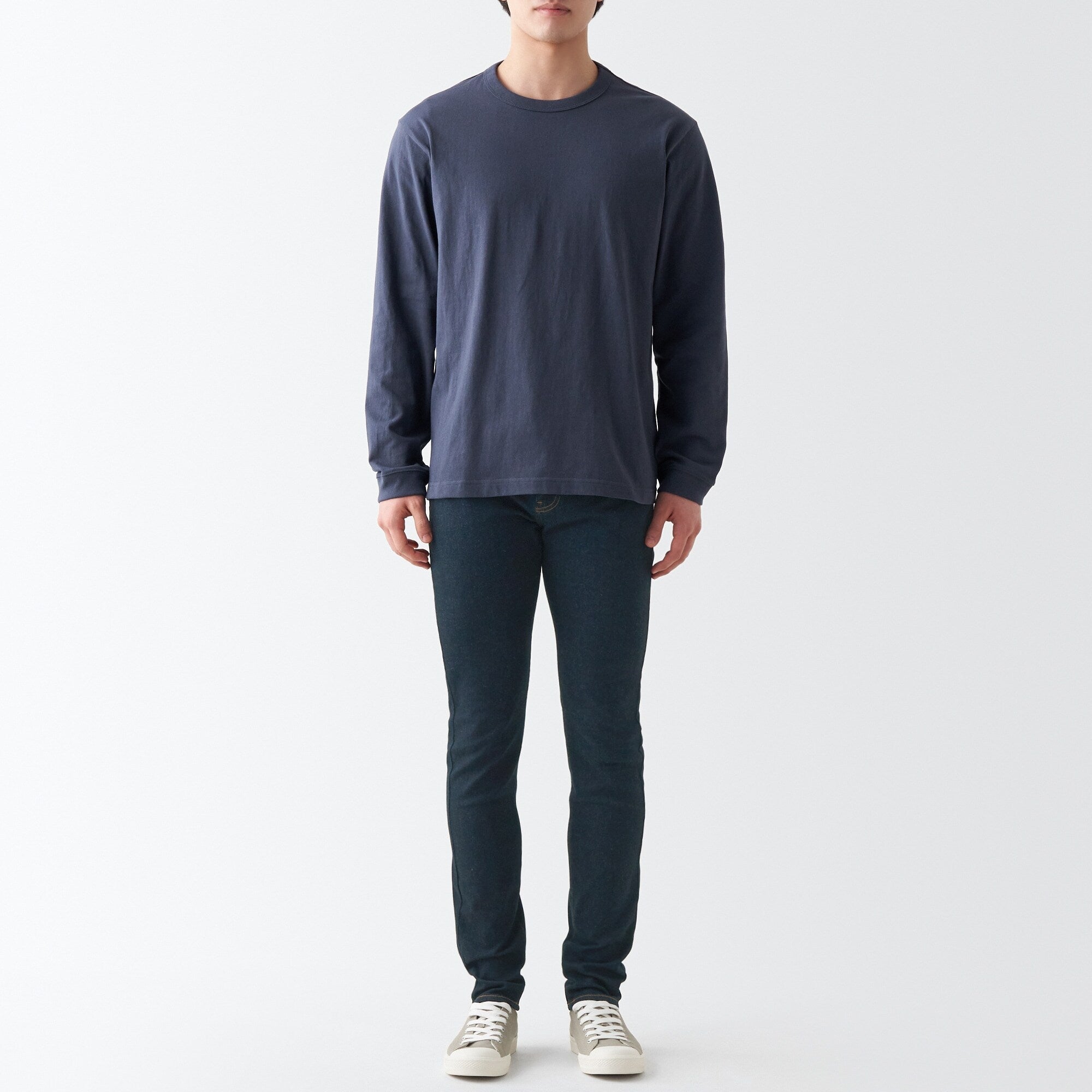 Men's Super Stretch Denim Skinny Pants Dark Navy | Men's Jeans