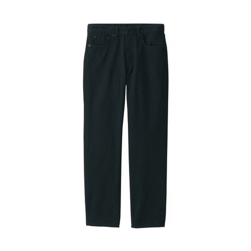 Men's Denim Regular Fit Pants Black (L 32inch / 82cm) Black MUJI
