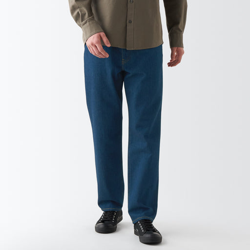 Men's Denim Regular Pants Blue (L30") MUJI