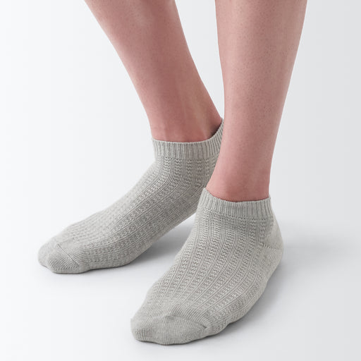 Right Angle Waffle Sneaker Socks MUJI
