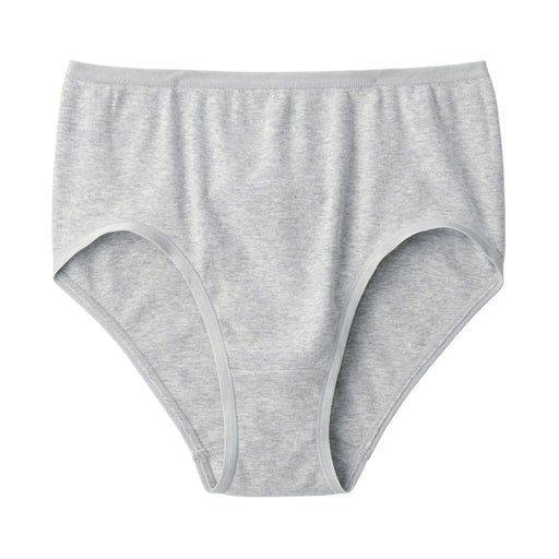 Women's Ribbed High Rise Panty Gray MUJI