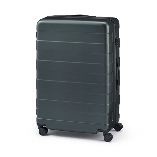 Adjustable Handle Hard Shell Suitcase 105L | Check-In Dark Gray MUJI