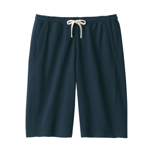 Men's French Terry Short Pants Navy MUJI