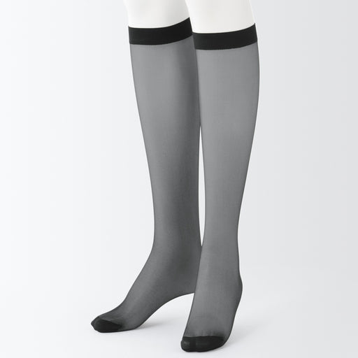 Soft Knee High Stockings 17D - Pack of 3 MUJI
