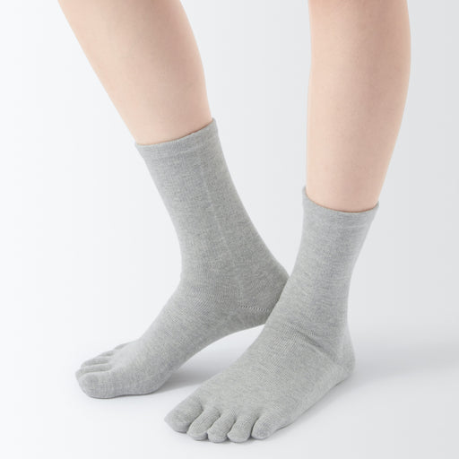 Women's Right Angle 5-Toe Loose Top Socks MUJI