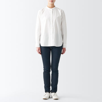 Women's Super Stretch Denim Skinny Pants Dark Navy (L 30" / 76 cm) MUJI