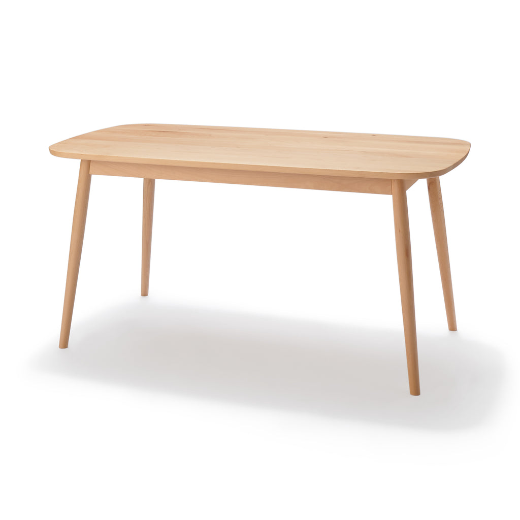 Beech Wood Table with Round Legs | Japanese Wood Furniture