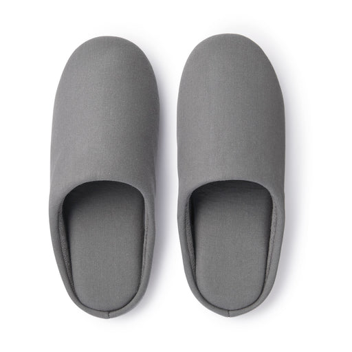 #deleted Cotton Plain Weave Insole Slippers JKAB5F3S Dark Gray MUJI