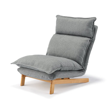 [HD] High Back Reclining 1 Seater Sofa - Gray MUJI