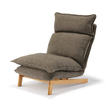 [HD] High Back Reclining 1 Seater Sofa - Brown MUJI