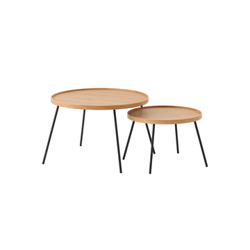 Oak Round Low Table Set MUJI China