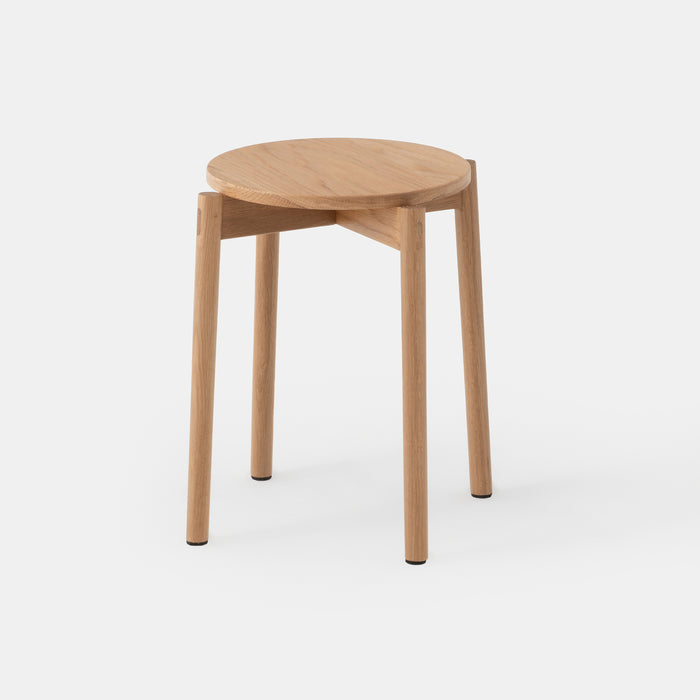 Round Stools Stackable Oak Stackable Round Stool | Japanese Wood Furniture | MUJI USA