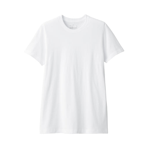 #oldjan WK18 Men's Side Seamless Jersey Crew Neck Short Sleeve T-Shirt White MUJI