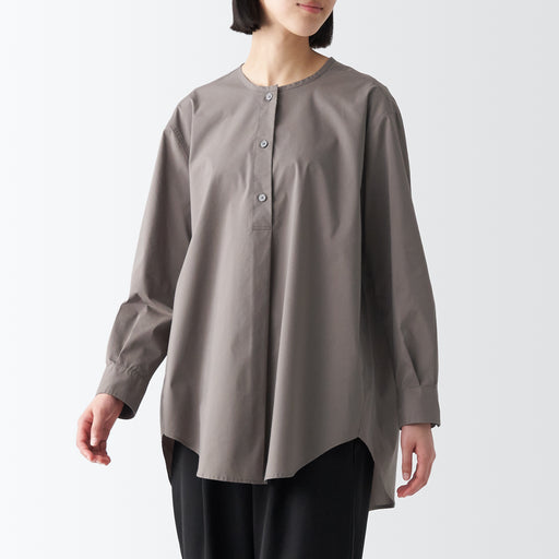Women's Quick-Dry Broadcloth Long Sleeve Tunic MUJI