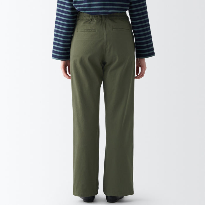 4-Way stretch chino Wide straight pants