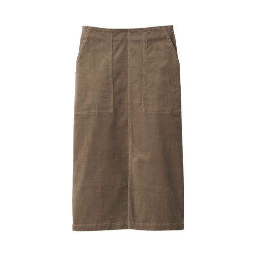 Women's Corduroy Narrow Skirt Beige MUJI